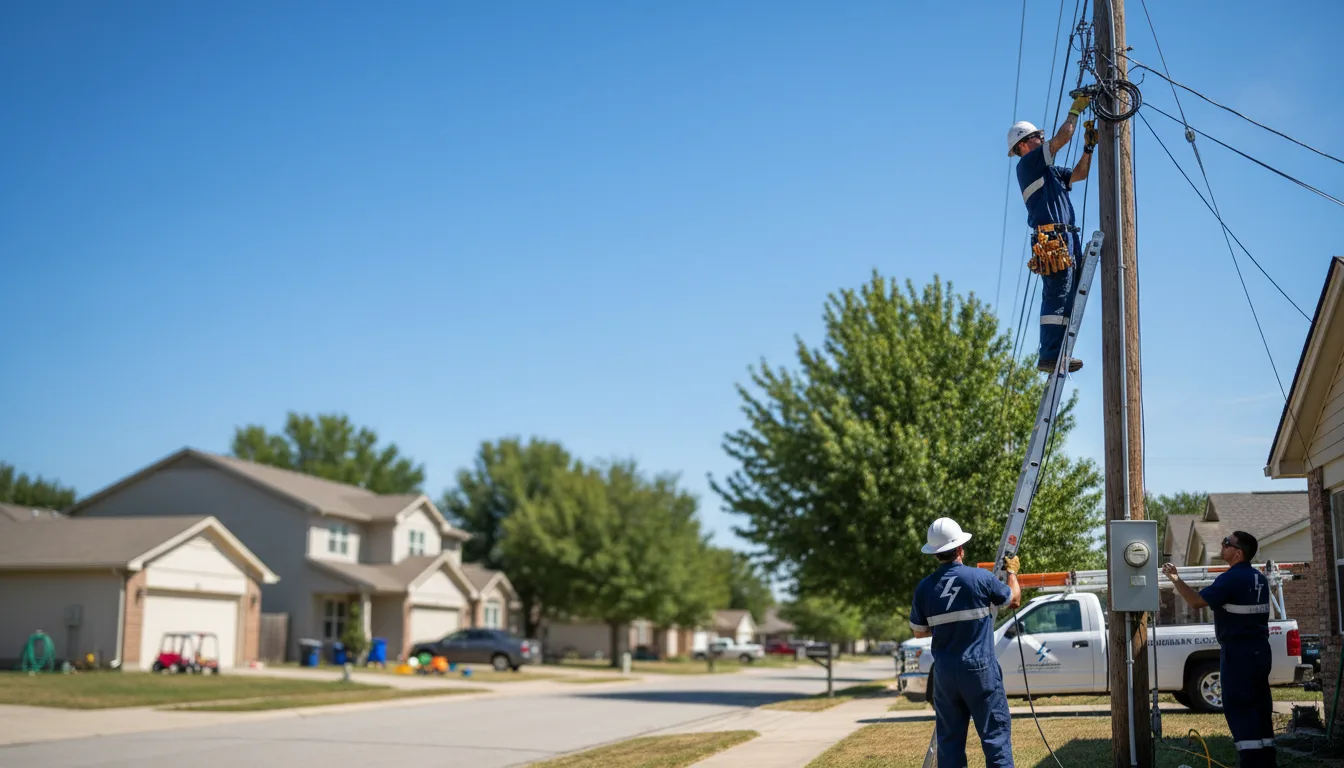 Residential electrician providing installation services in Broken Bow, OK